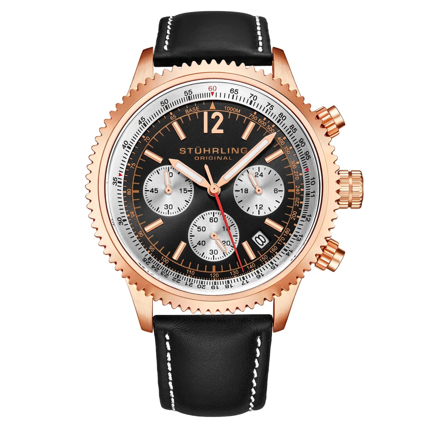 Monaco 44mm Chronograph with Tachymeter Sporty Dress Watch
