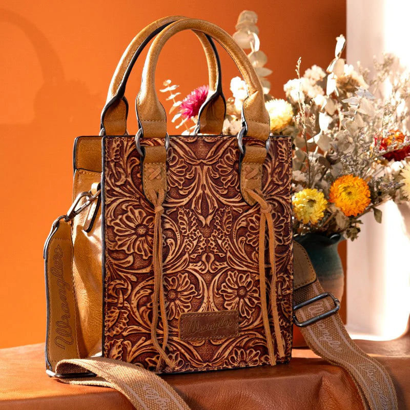 Wrangler Embossed Top Handle Crossbody