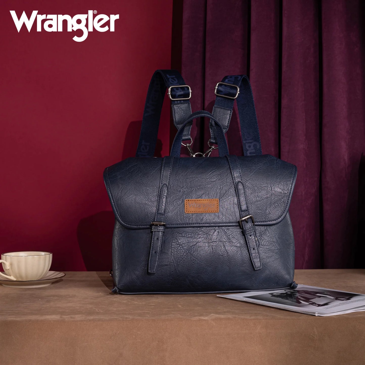 Wrangler Top Handle Carry Satchel/Laptop Bag/Backpack/Crossbody