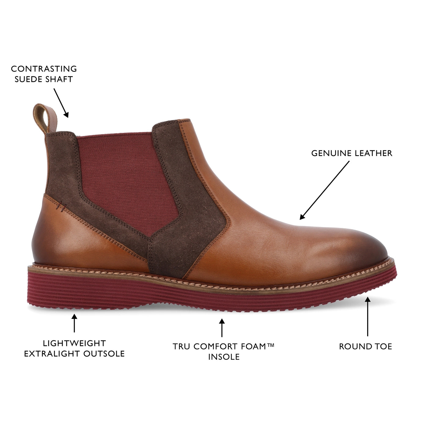 Thomas & Vine Ventura Plain Toe Chelsea Boot