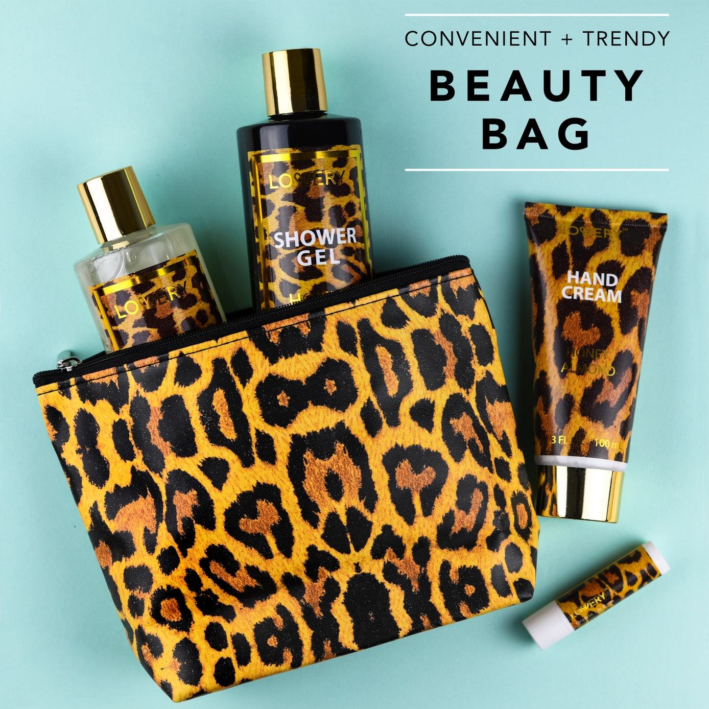 At-Home Spa Kit, Honey Almond Scent, 17Pcs Relaxing Bath Set